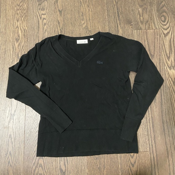 Lacoste V Neck Sweater - Picture 3 of 6